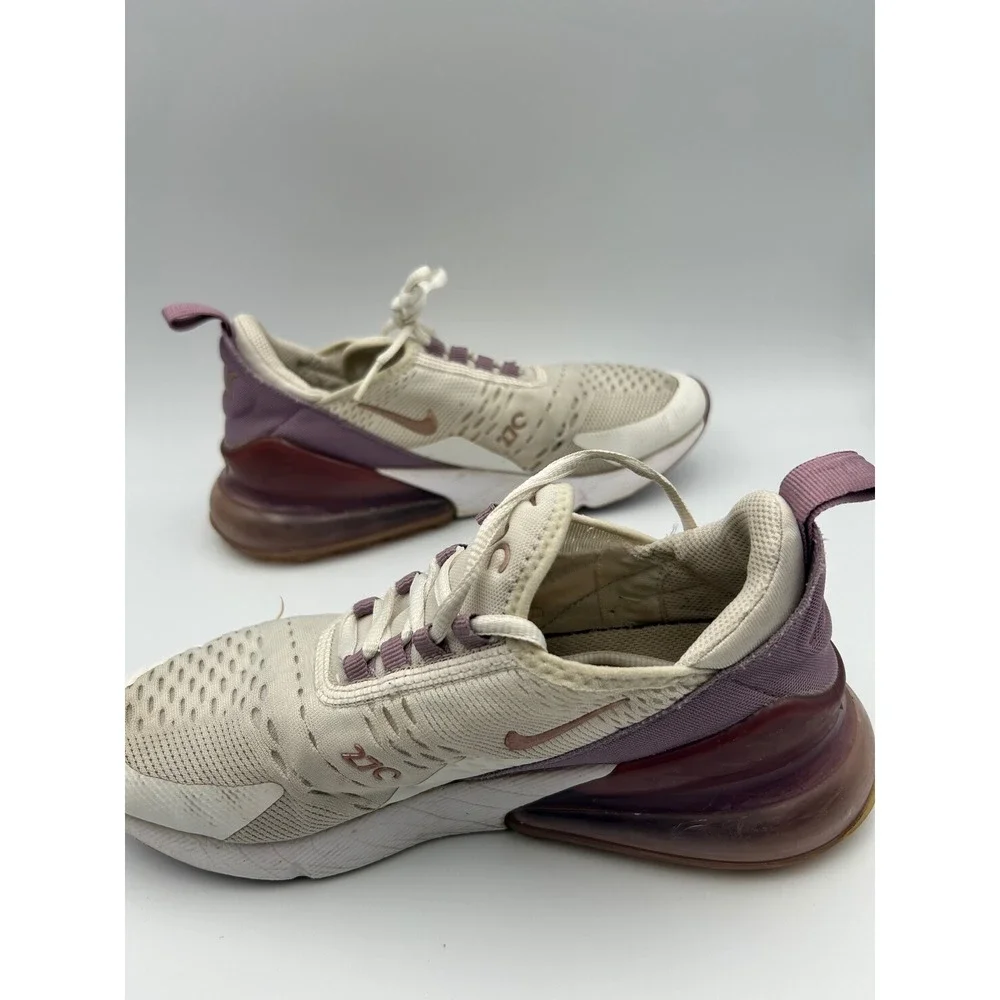 Nike Air Max 270 Light Orewood Brown Burgundy GS 5.5Y 943345-110 Sneakers